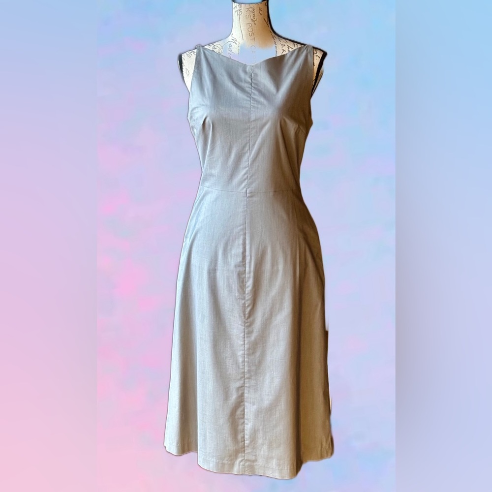 Express Cotton Blend Sleeveless Dress, A-Line, Cinched Bodice, Like New (8)
